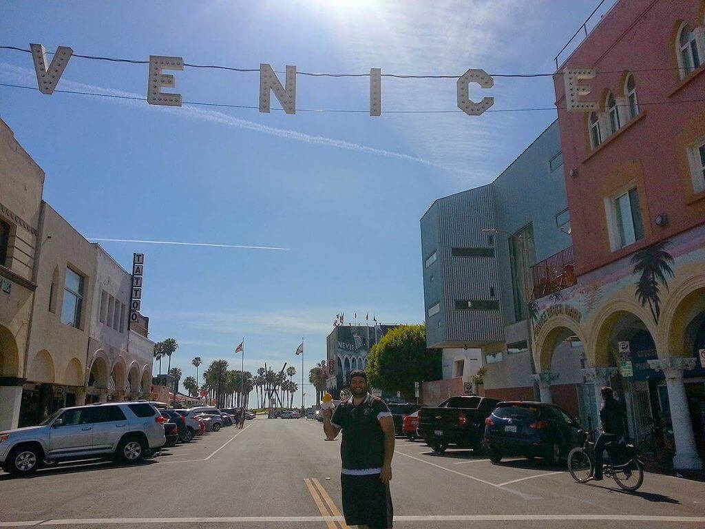 Entrada do bairro Venice 